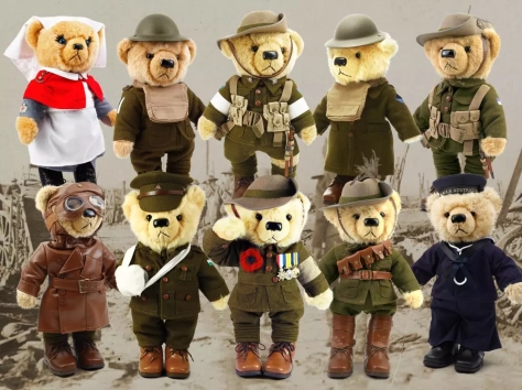 a bunch of army bears 